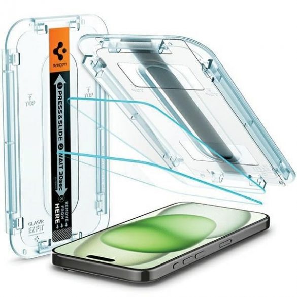 Spigen Glas.TR iPhone 15 6.1 "EZ FIT" transparent szkło hartowane AGL06907"