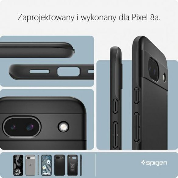 Spigen Thin Fit Google Pixel 8a czarny/negru ACS07256