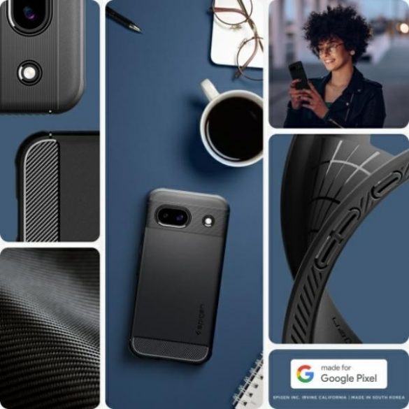 Spigen Rugged Armor Google Pixel 8a czarny/negru ACS07259