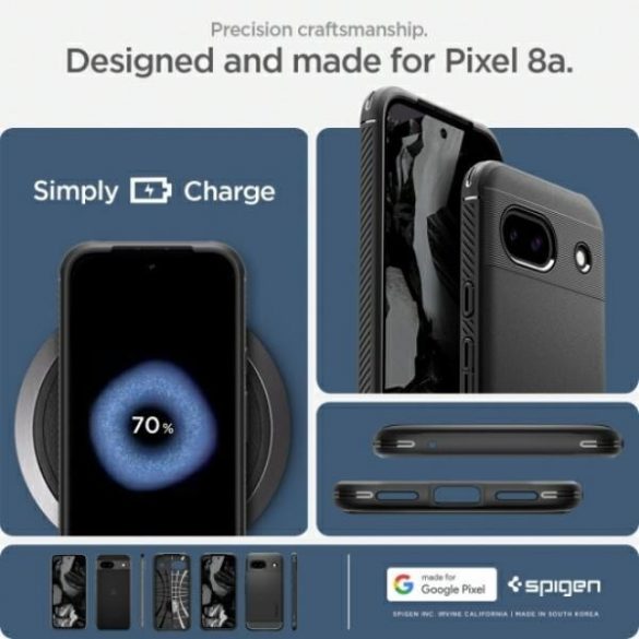 Spigen Rugged Armor Google Pixel 8a czarny/negru ACS07259