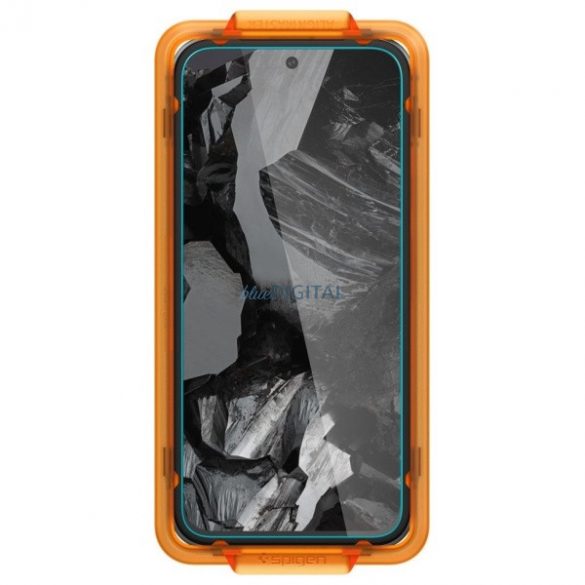 Sticlă temperată Spigen ALM GLAS.TR cu cadru de montare pentru Google Pixel 8A - 2 buc