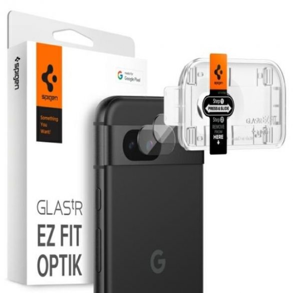 Spigen Optik.Tr Camera Google Pixel 8A EZ FIT Lens 2szt./2buc przezroczysty/clear AGL07465