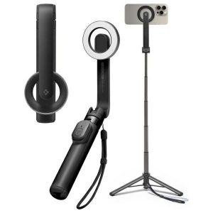 Spigen S571W MagSafe Bluetooth selfie stick și trepied - negru