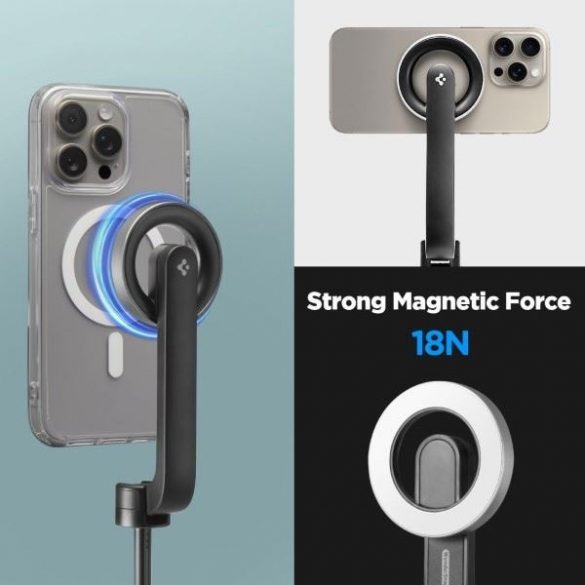 Spigen S580W MagSafe Bluetooth selfie stick și trepied - negru