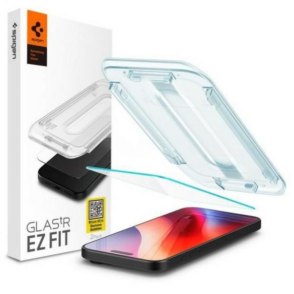 Spigen Glas.tR "EZ FIT" folie de sticlă cu cadru de montare pentru iPhone 16 Pro Max