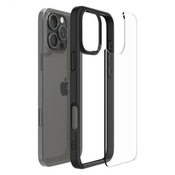 Carcasă Spigen Ultra Hybrid pentru iPhone 16 Pro Max - negru