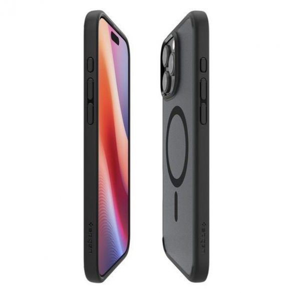 Carcasă Spigen Ultra Hybrid MagSafe pentru iPhone 16 Pro Max - negru translucid