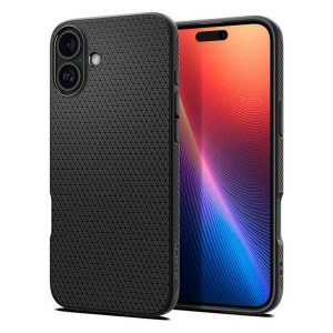 Carcasă Spigen Liquid Air pentru iPhone 16 Plus - negru