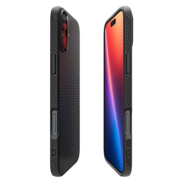 Carcasă Spigen Liquid Air pentru iPhone 16 Plus - negru