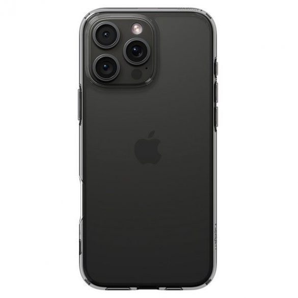 Carcasă Spigen Ultra Hybrid pentru iPhone 16 Pro - transparentă cu margini gri