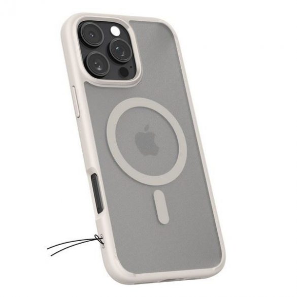 Carcasă Spigen Ultra Hybrid MagSafe pentru iPhone 16 Pro - transparentă cu ornamente bej