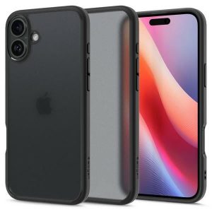 Carcasă Spigen Ultra Hybrid pentru iPhone 16 - negru translucid