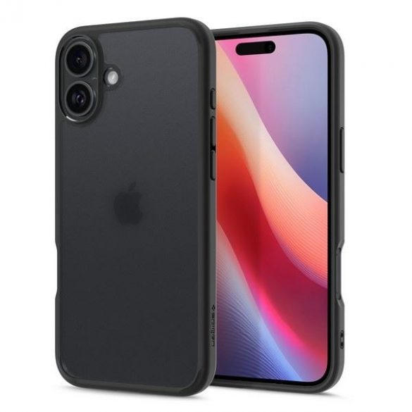 Carcasă Spigen Ultra Hybrid pentru iPhone 16 - negru translucid