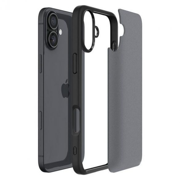 Carcasă Spigen Ultra Hybrid pentru iPhone 16 - negru translucid