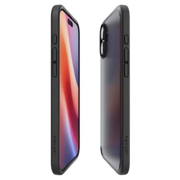 Carcasă Spigen Ultra Hybrid pentru iPhone 16 - negru translucid