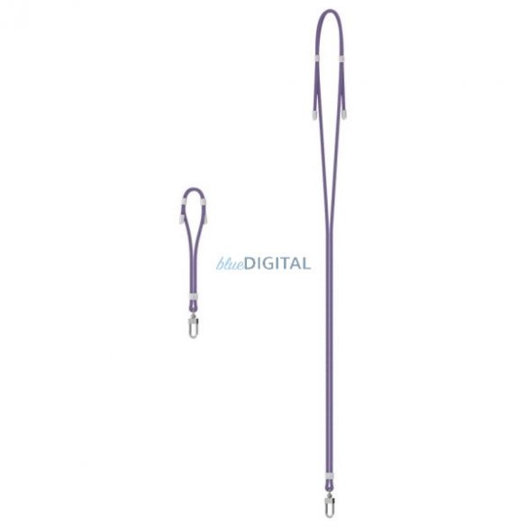 Spigen Universal Strap Set Crossbody & Wrist set universal de curea pentru gât și încheietură - violet