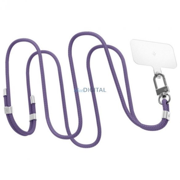 Spigen Universal Strap Set Crossbody & Wrist set universal de curea pentru gât și încheietură - violet