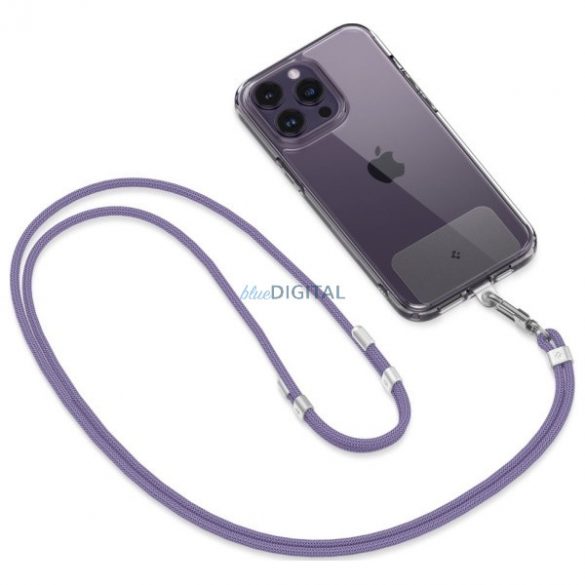 Spigen Universal Strap Set Crossbody & Wrist set universal de curea pentru gât și încheietură - violet