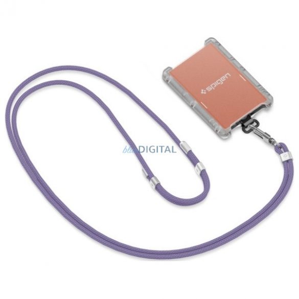 Spigen Universal Strap Set Crossbody & Wrist set universal de curea pentru gât și încheietură - violet