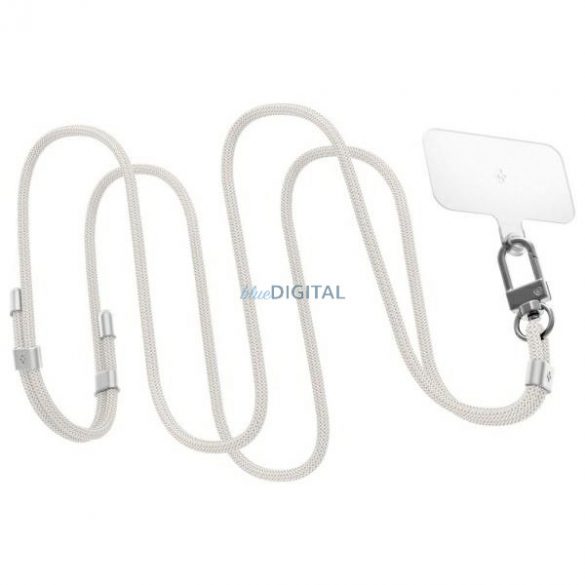 Spigen Universal Strap Set Crossbody & Wrist set universal de curele pentru gât și încheietură - alb