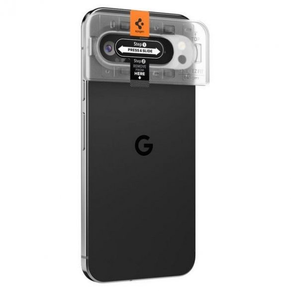 Spigen EZ FIT Optik.Tr Camera foto obiectiv de protecție din sticlă temperată pentru Google Pixel 9 Pro XL - 2 bucăți