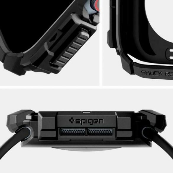 Spigen Rugged Armor caz Apple Watch 10 (42mm) - negru