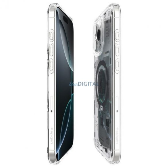 Geantă compatibilă Spigen Ultra Hybrid MAG MagSafe pentru iPhone 16 Pro - model transparent