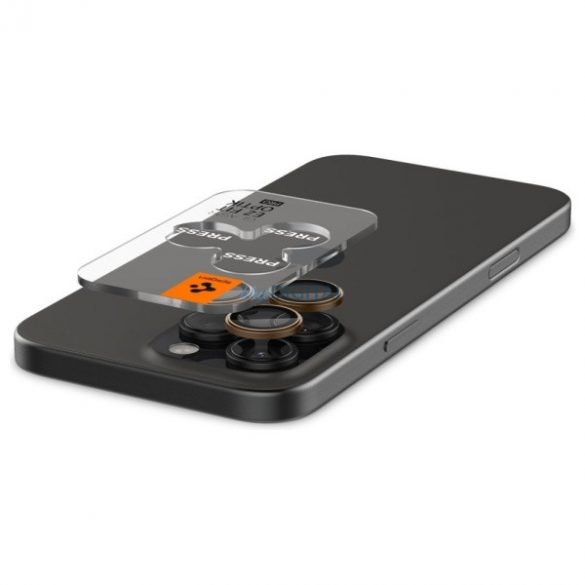 Spigen GLAS.TR EZ-FIT OPTIK Film de protecție pentru obiectivul camerei foto pentru iPhone 16 Pro/16 Pro Max - 2 bucăți