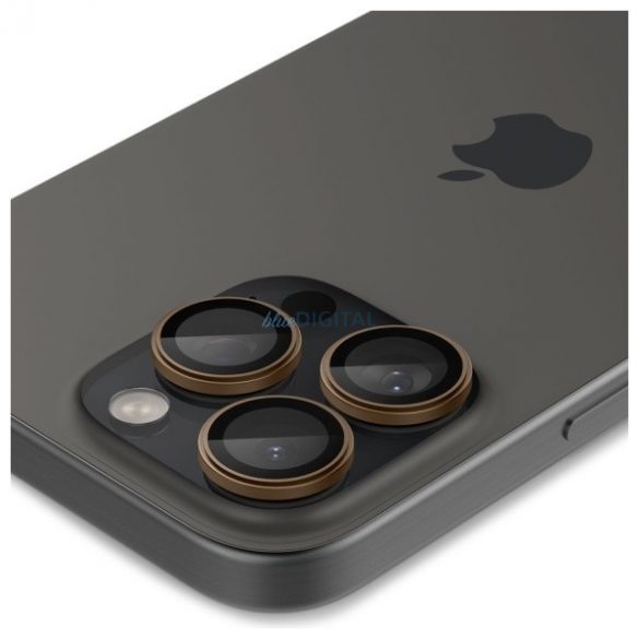 Spigen GLAS.TR EZ-FIT OPTIK Film de protecție pentru obiectivul camerei foto pentru iPhone 16 Pro/16 Pro Max - 2 bucăți