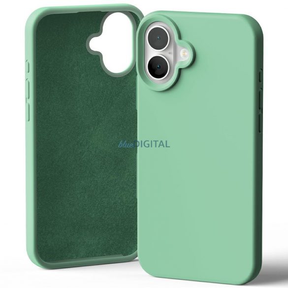 Mercury Carcasă din silicon pentru iPhone 16 Plus - verde