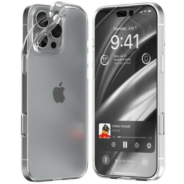 Husă Mercury Jelly Clear pentru iPhone 16 Pro Max - transparentă