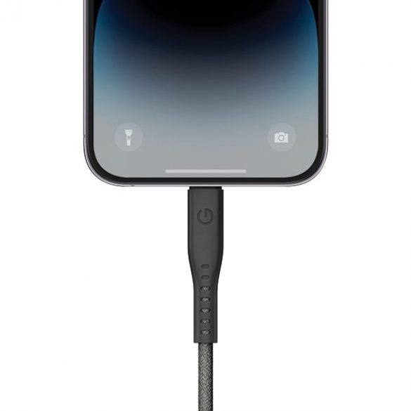 ENERGEA kabel Flow USB-C - Lightning C94 MFI 1,5m czarny/negru 60W 3A PD Încărcare rapidă