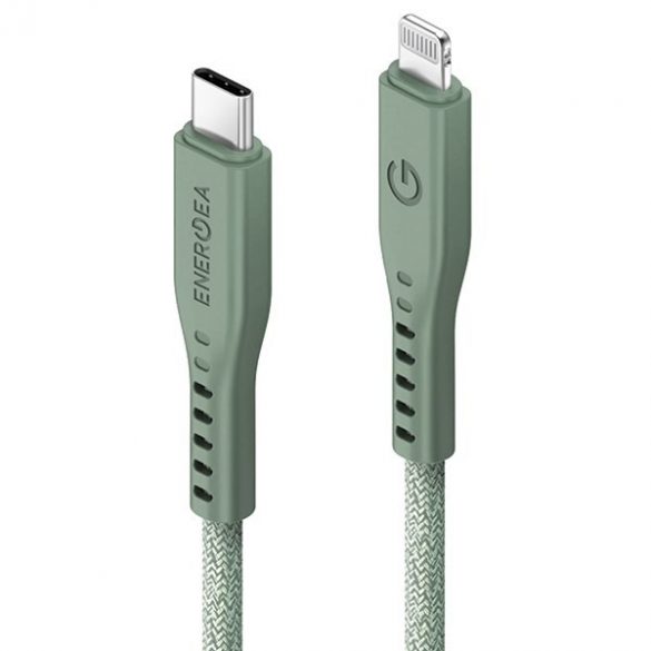 ENERGEA kabel Flow USB-C - Lightning C94 MFI 1,5 m zielony/verde 60W 3A PD Încărcare rapidă