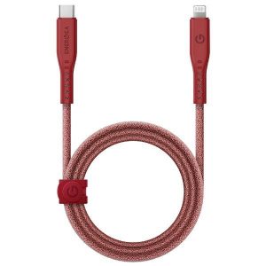 ENERGEA kabel Flow USB-C - Lightning C94 MFI 1,5m czerwony/roșu 60W 3A PD Încărcare rapidă