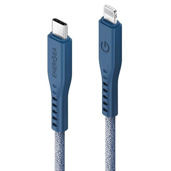 ENERGEA kabel Flow USB-C - Lightning C94 MFI 1,5m niebieski/albastru 60W 3A PD Încărcare rapidă