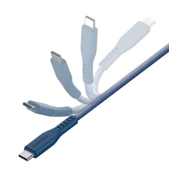 ENERGEA kabel Flow USB-C - Lightning C94 MFI 1,5m niebieski/albastru 60W 3A PD Încărcare rapidă