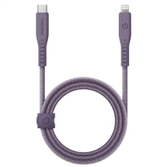 ENERGEA kabel Flow USB-C - Lightning C94 MFI 1,5m fioletowy/violet 60W 3A PD Încărcare rapidă