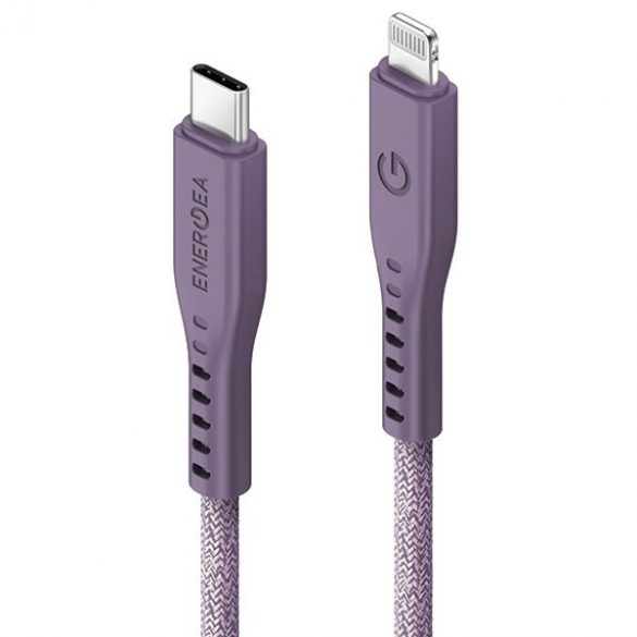 ENERGEA kabel Flow USB-C - Lightning C94 MFI 1,5m fioletowy/violet 60W 3A PD Încărcare rapidă