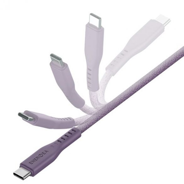 ENERGEA kabel Flow USB-C - Lightning C94 MFI 1,5m fioletowy/violet 60W 3A PD Încărcare rapidă