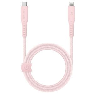 ENERGEA kabel Flow USB-C - Lightning C94 MFI 1,5m rożowy/roz 60W 3A PD Încărcare rapidă