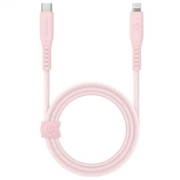 ENERGEA kabel Flow USB-C - Lightning C94 MFI 1,5m rożowy/roz 60W 3A PD Încărcare rapidă