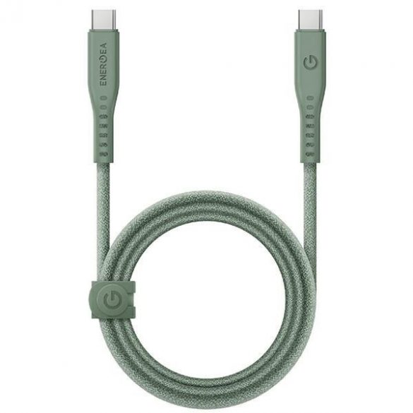 ENERGEA kabel Flow USB-C - USB-C 1,5 m zielony/geen 240W 5A PD Încărcare rapidă