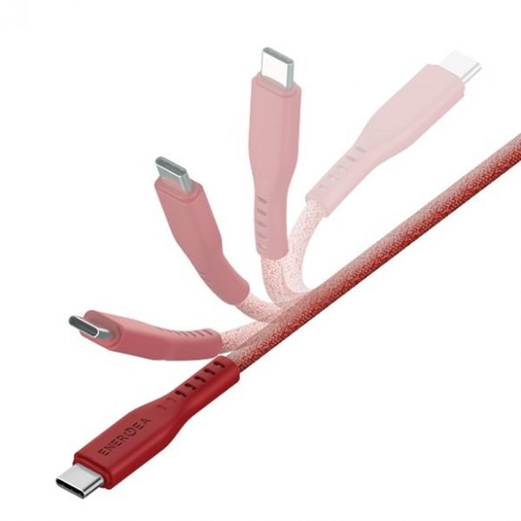 ENERGEA kabel Flow USB-C - USB-C 1,5 m roșu/czerwony 240W 5A PD Încărcare rapidă