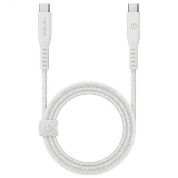 ENERGEA kabel Flow USB-C - USB-C 1,5m biały/alb 240W 5A PD Încărcare rapidă