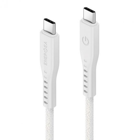 ENERGEA kabel Flow USB-C - USB-C 1,5m biały/alb 240W 5A PD Încărcare rapidă