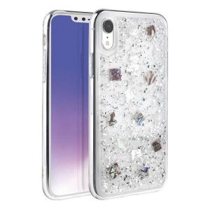 Husa argintie UNIQ etui Lumence Clear iPhone Xr srebrny/Perivvinkle