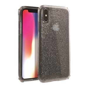 Husă UNIQ etui Clarion Tinsel iPhone Xs Max czarny/vapor smoke