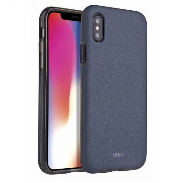 Carcasa UNIQ etui Lithos iPhone X/Xs niebieski /azur albastru