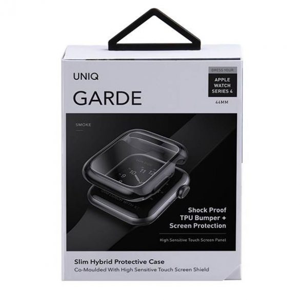 UNIQ etui Garde Apple Watch Series 4/5/6/SE/SE2 44mm. szary/gri afumat