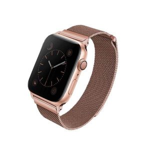 UNIQ pasek Dante Apple Watch Series 1/2/3/4/5/6/7/8/9/SE/SE2 38/40/41mm Oțel inoxidabil rożwo-złoty/aur roz